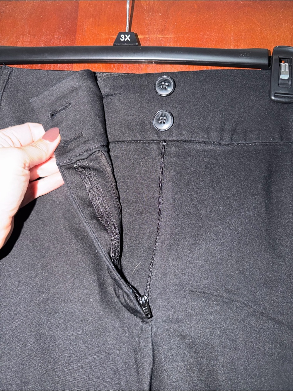 Lane Bryant Black Capri Slacks - Picture 2 of 3